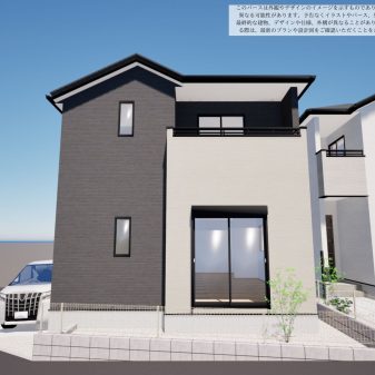 朱雀2丁目2期1号棟 外観パース③